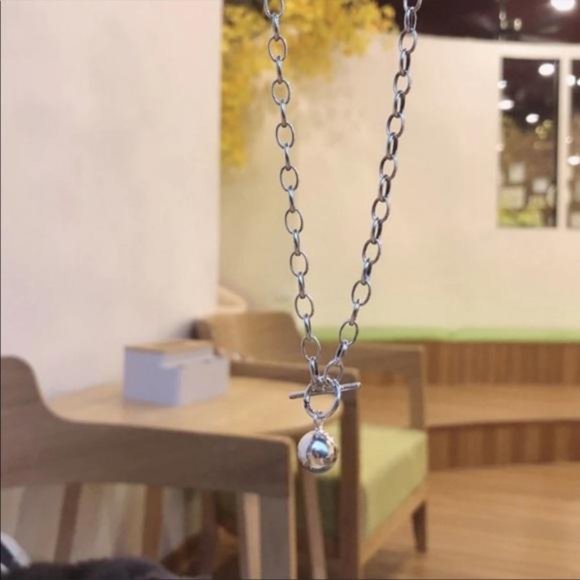 “ 20 “ NEW 925 STERLING SILVER TOGGLE LINK NECKLACE - Picture 7 of 7